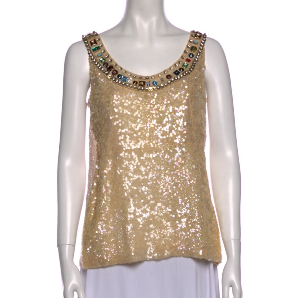 GORGEOUS CHLOE silk scoop neck top-  fits medium/ Large loose fit- QUALITY